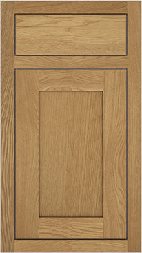 Reserve Inset Natural Oak door