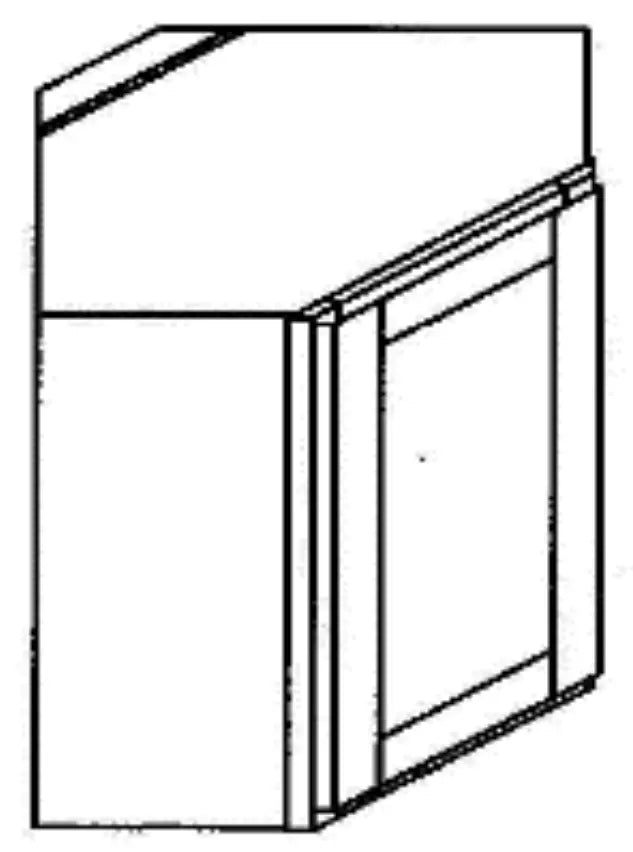 Wall Diagonal Corner Cabinets - Traditional Line