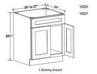 Vanity Sink Bases-Double Door Single Drawer Front - Builder Line - Cabinet Sales Center