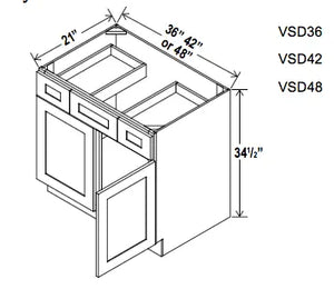 Vanity Combo Bases - Builder Line - Cabinet Sales Center