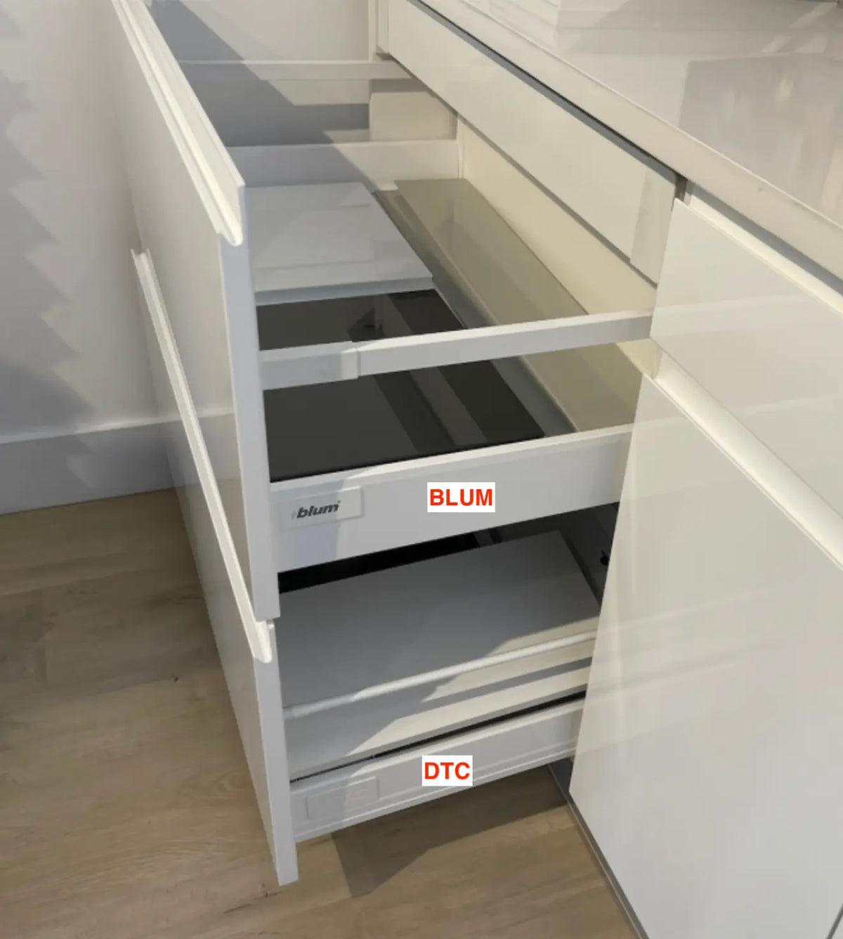 DTC and Blum N&H Drawer - Modern Line - Cabinet Sales Center