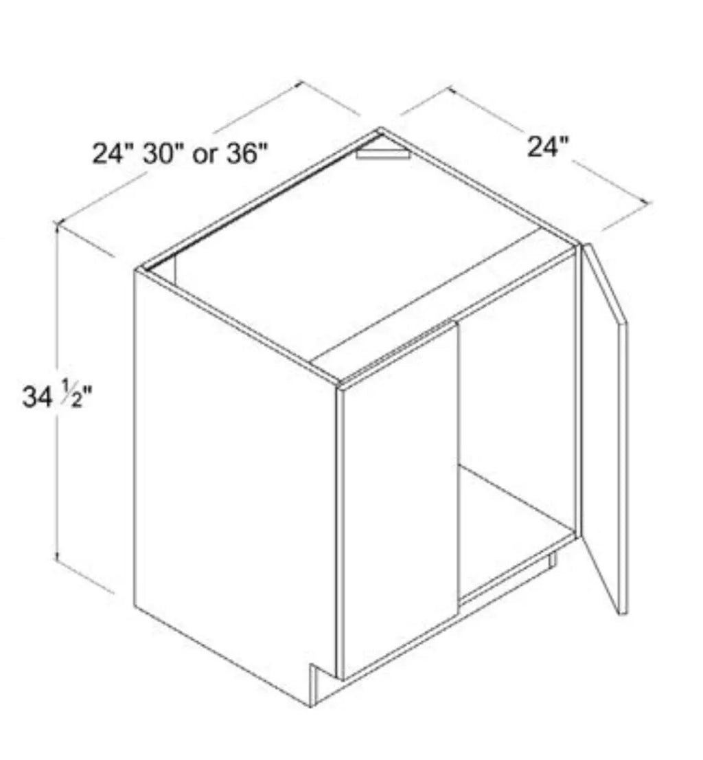 Full Height Double Door Base Cabinet 24"-36" - Modern Lite - Cabinet ...
