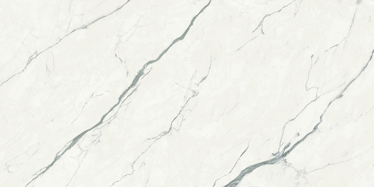 Relativa Statuario Venato porcelain slab, 1/2 inch polished finish