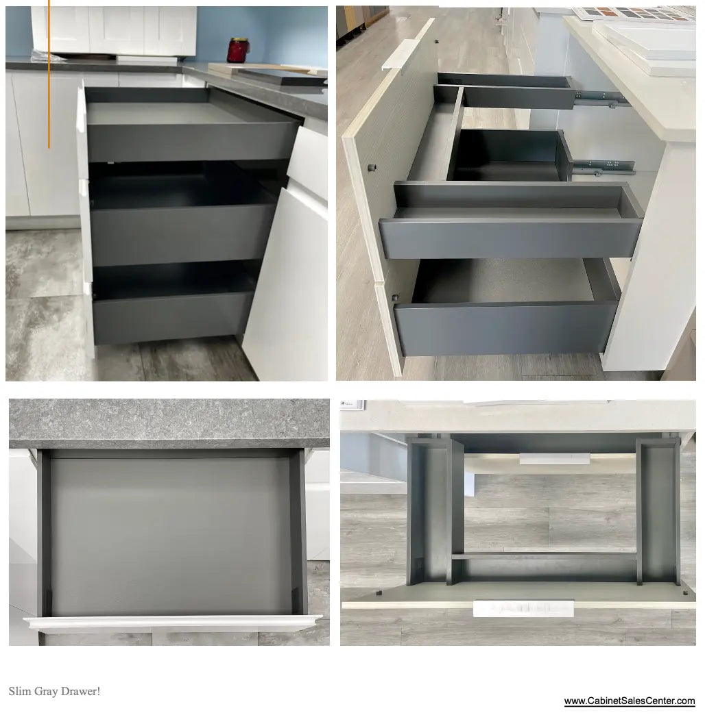 DTC and Blum N&H Drawer - Modern Gola Line - Cabinet Sales Center