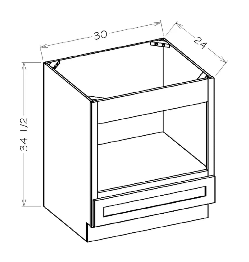 Base Microwave Cabinet BMW30 - Platinum schematic