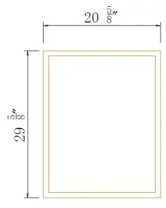 Base Decorative Door Panel - Coastal Slim Shaker