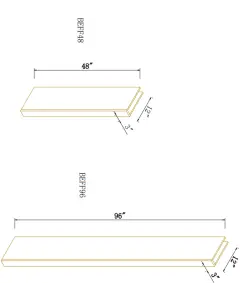 Floating Shelf - Coastal Slim Shaker