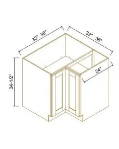 Lazy Susan (Easy Reach) Base Cabinet - Coastal