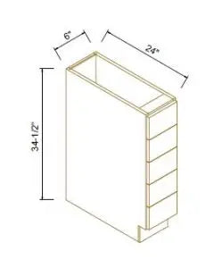 Base Spice Drawer Cabinet - Coastal