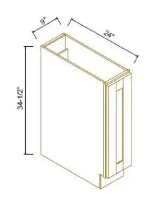 Base Spice Rack Pull-Out - Coastal