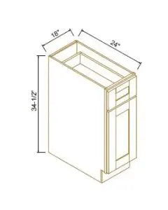 Waste Basket Base Cabinet - Coastal