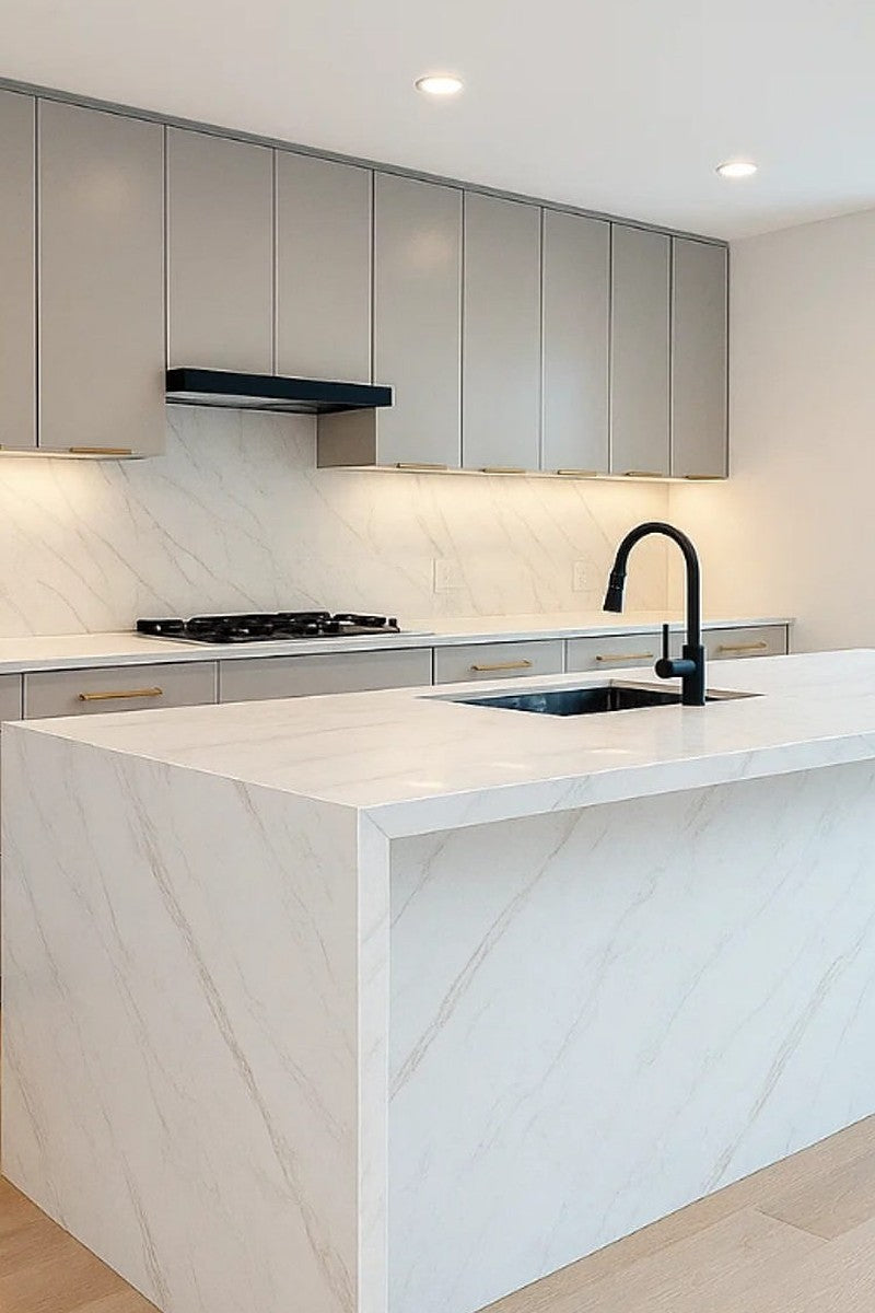 Calacatta Aria Quartz countertops in a kitchen