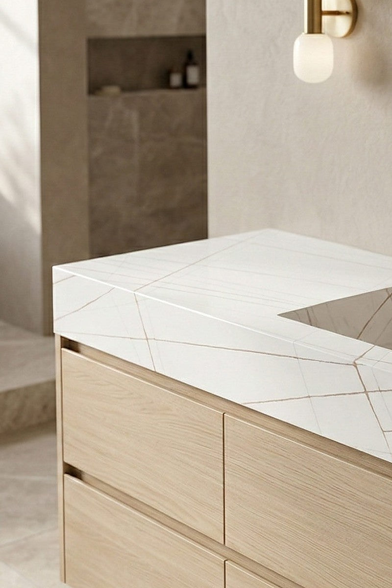 Calacatta Florence Quartz countertops in a kitchen