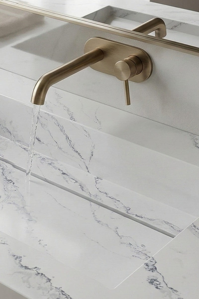 Calacatta Siena Quartz countertops in a kitchen