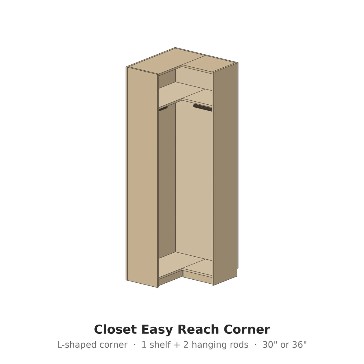 Closet Easy Reach Corner – Modern Closet