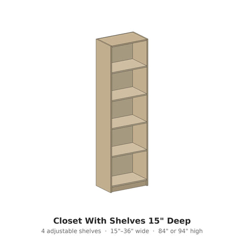 Closet with Shelves