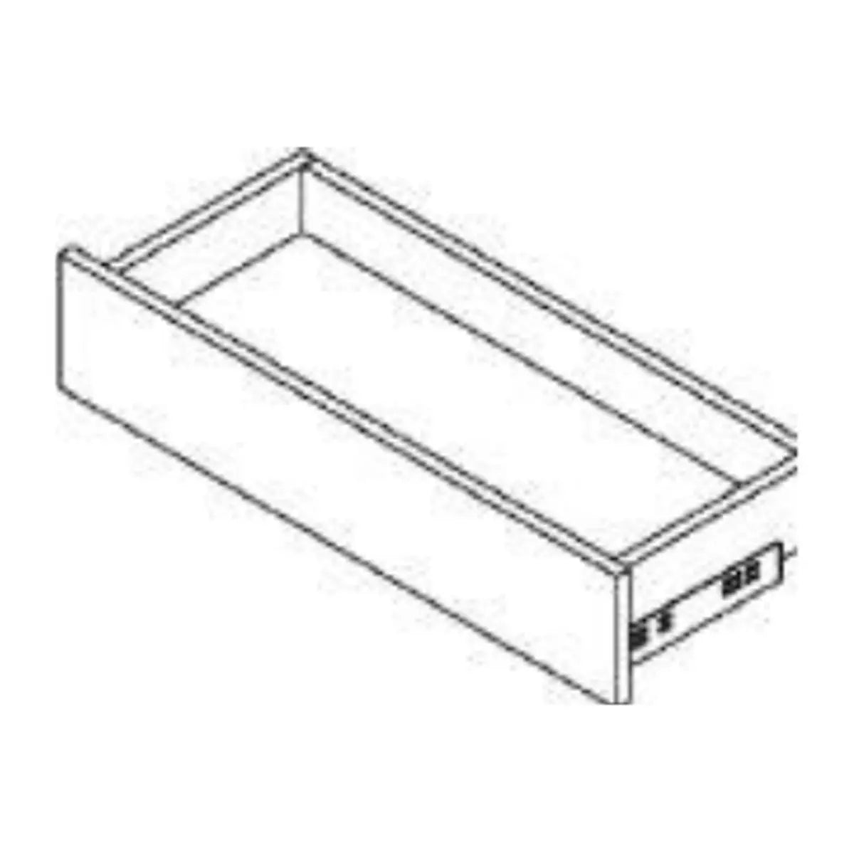 Short Drawer Kit 6-5/16" - Standard Depth - Coastal Closet line drawing