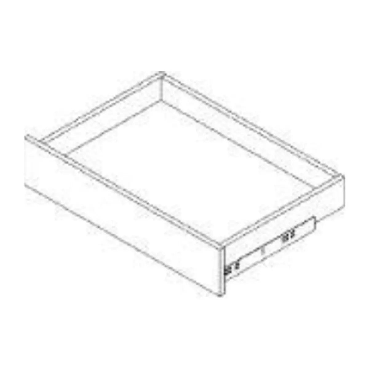 Short Drawer Kit 6-5/16" - Deep 24" - Coastal Closet line drawing