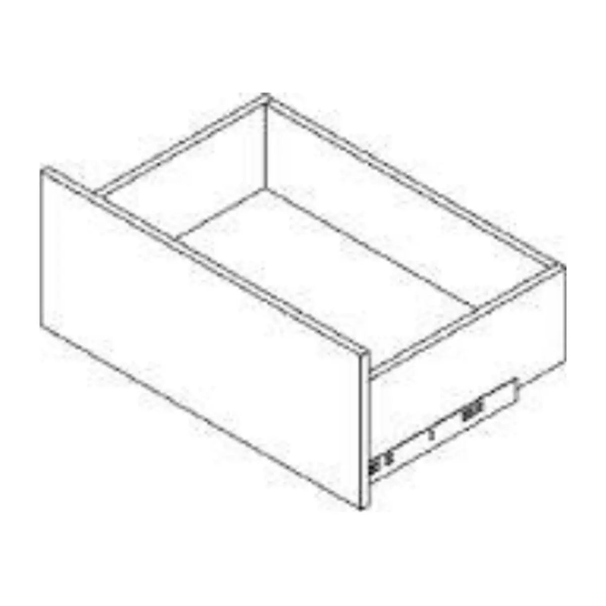 Tall Drawer Kit 12-5/8" - Deep 24" - Coastal Closet line drawing