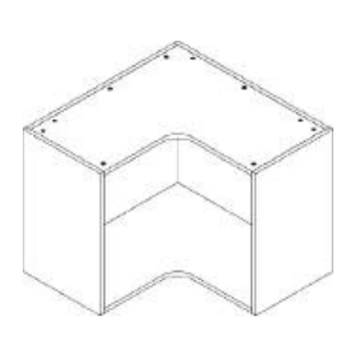 Easy Reach Corner Topper 21" - Coastal Closet line drawing