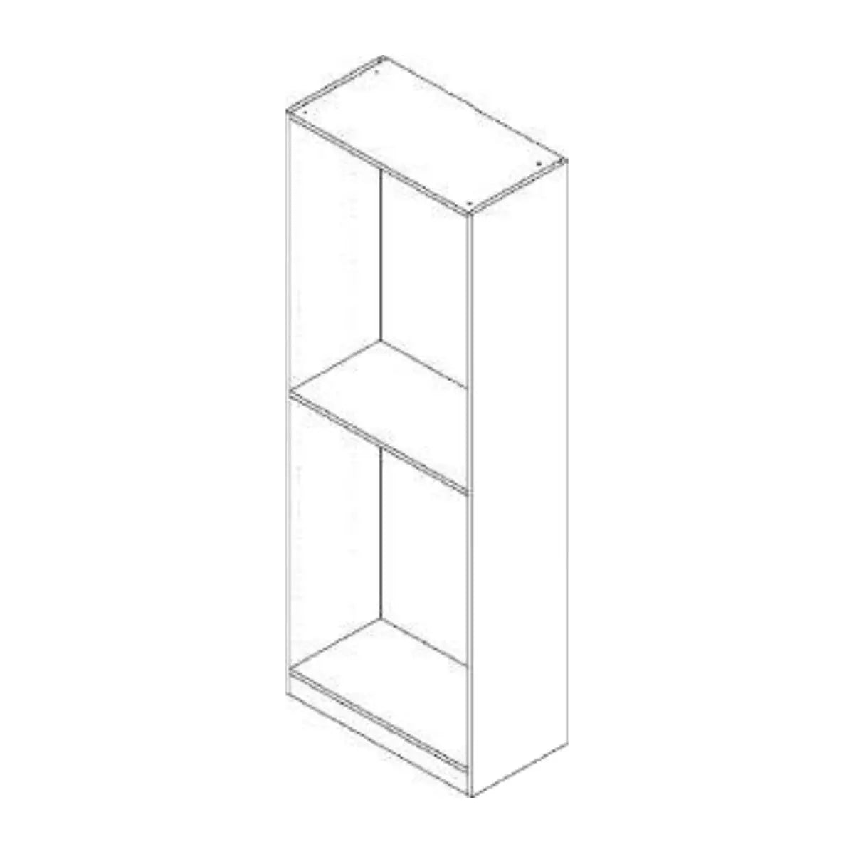 Closet Frame 84" - Standard Depth - Coastal Closet line drawing