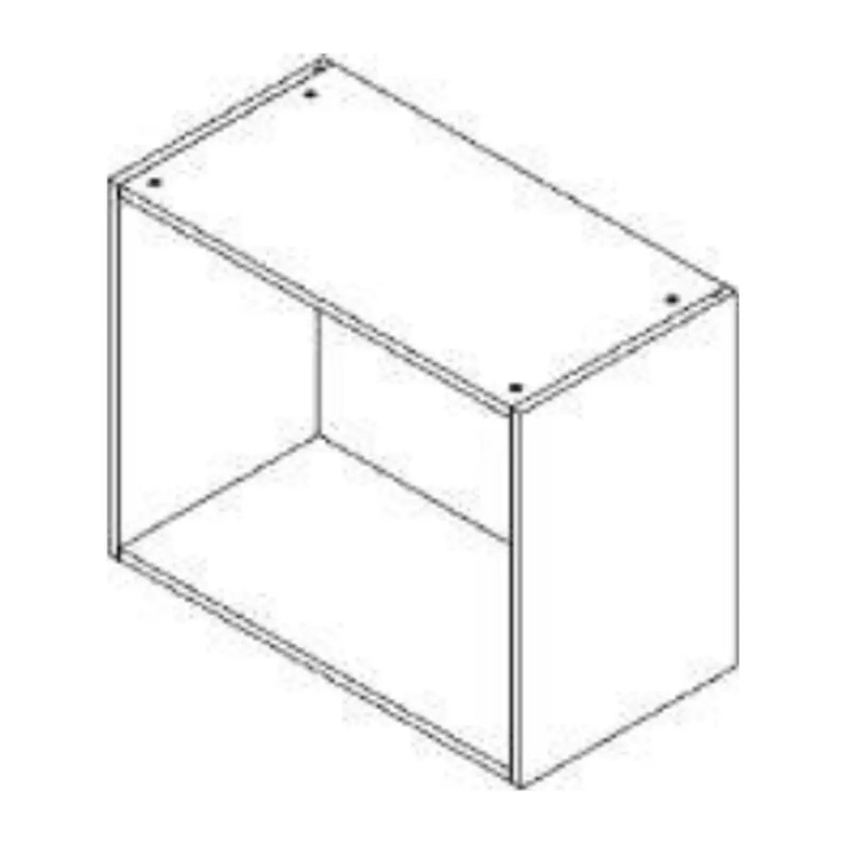 Stackable Topper 21" - Standard Depth - Coastal Closet line drawing