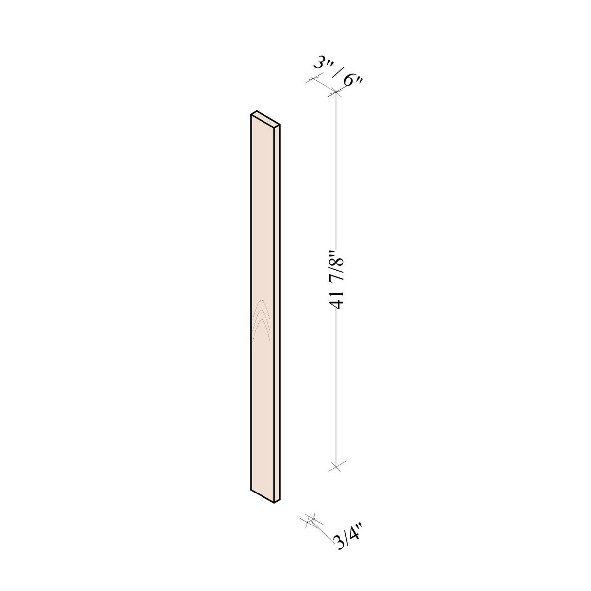 Wall Filler - Coastal Euro - dimensions drawing