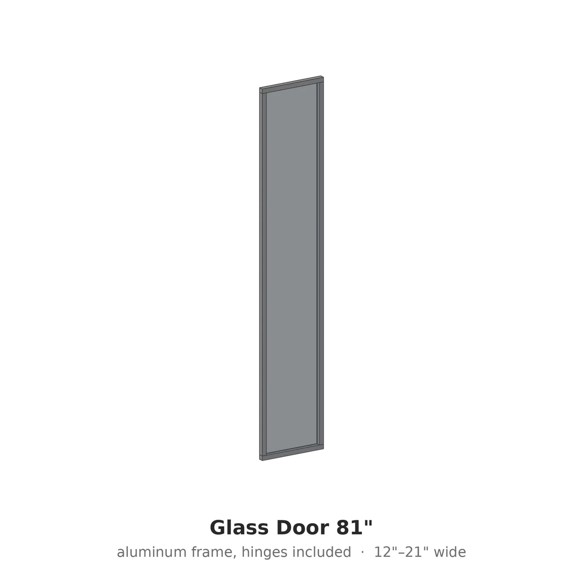 Glass Door 81" – Coastal Closet