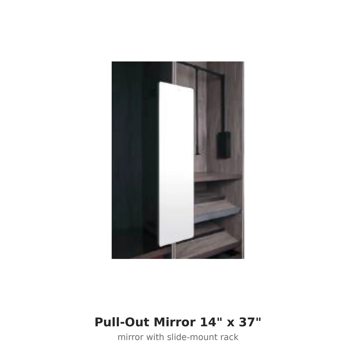 Pull-Out Mirror 14" x 37" photo – Coastal Closet