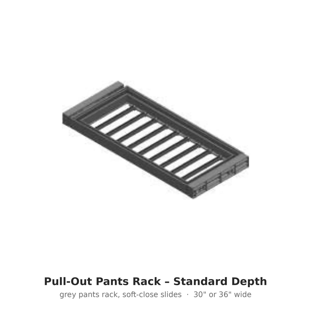 Pull-Out Pants Rack – Standard Depth photo – Coastal Closet