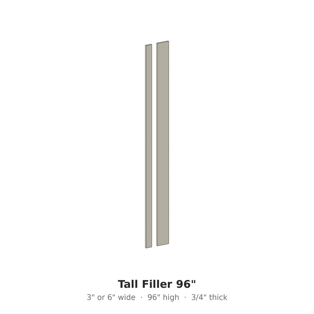 Tall Filler 96" – Coastal Closet