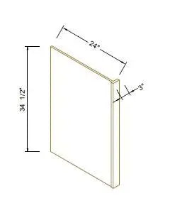 Dishwasher Return End Panel - Coastal Slim Shaker