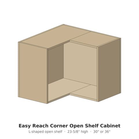 Corner Open Shelf Cabinet