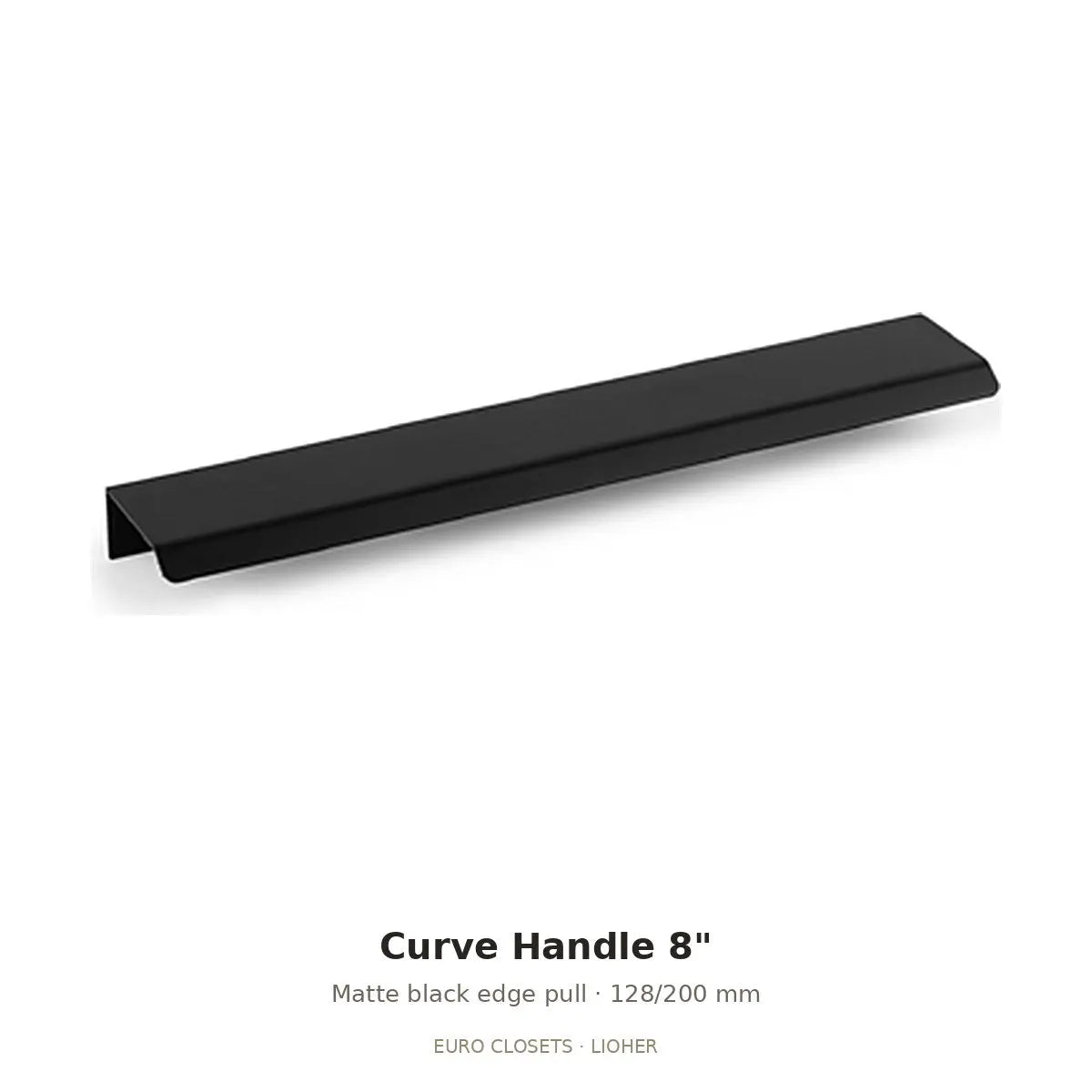 8 inch Curve handle matte black