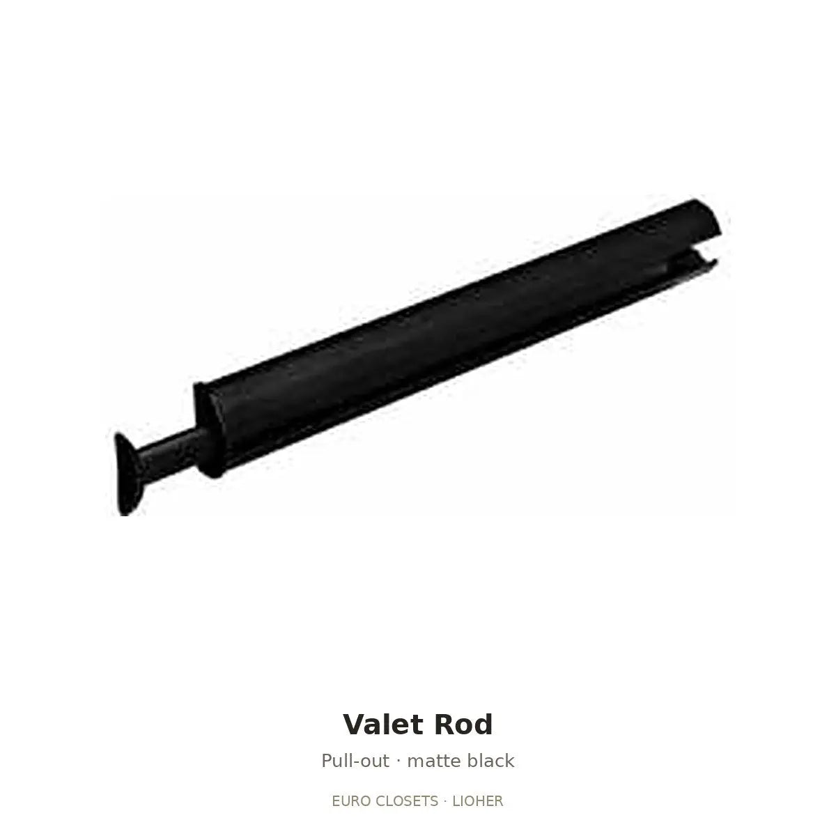 Euro Closet pull-out valet rod