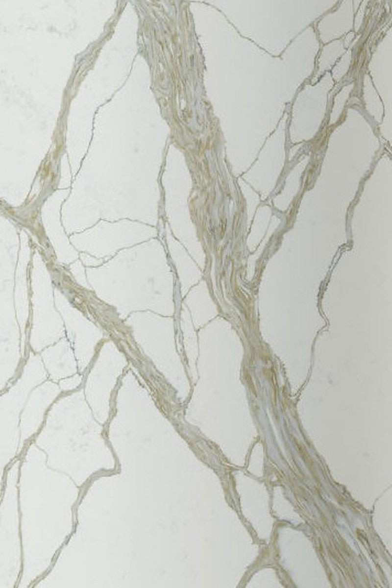 Fountain Gold Quartz countertop slab