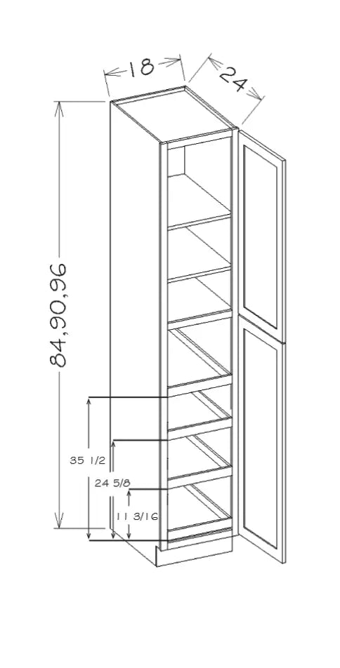 Four Rollout Utility Cabinet Kit - Platinum schematic
