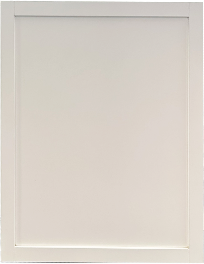 Custom Slim Shaker door, frameless cabinet line