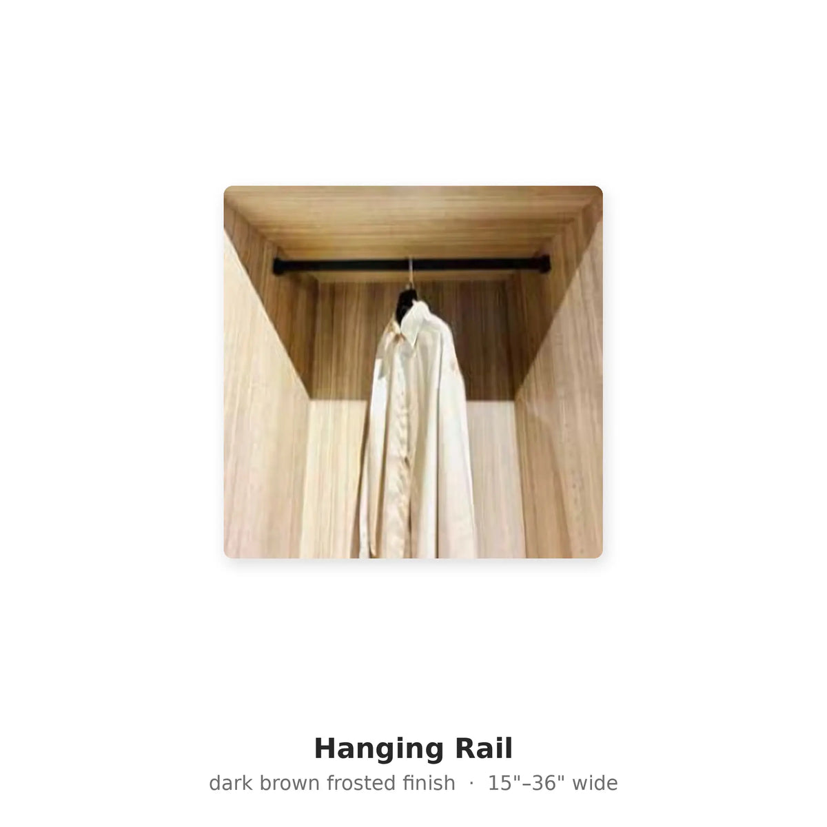 Hanging Rail in a closet – Modern Closet