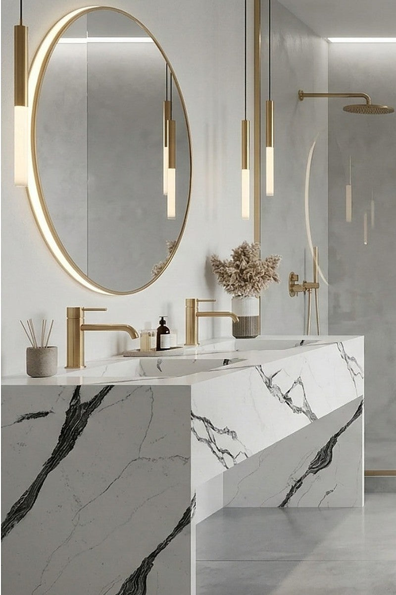 Jade Black Quartz countertops in a kitchen