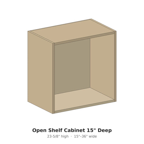 Open Shelf Cabinet