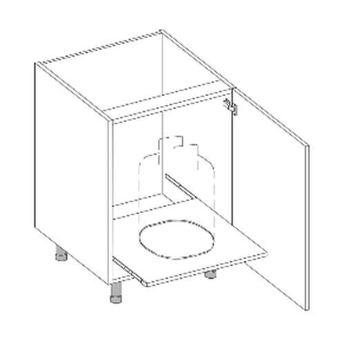 Outdoor Propane Tank Pull-Out Cabinet