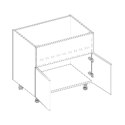 Outdoor Side Burner Base - 2 Doors