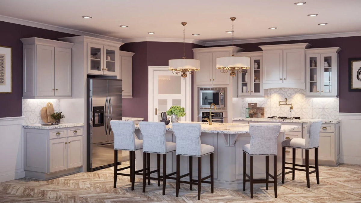 Shaker Dove kitchen - Platinum Shaker