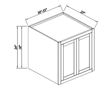 24" Deep Refrigerator Wall Cabinet - Reserve Inset - Reserve Inset White