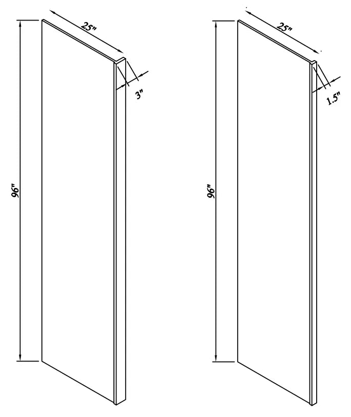 Refrigerator End Panel - Reserve Inset - Reserve Inset Mocha