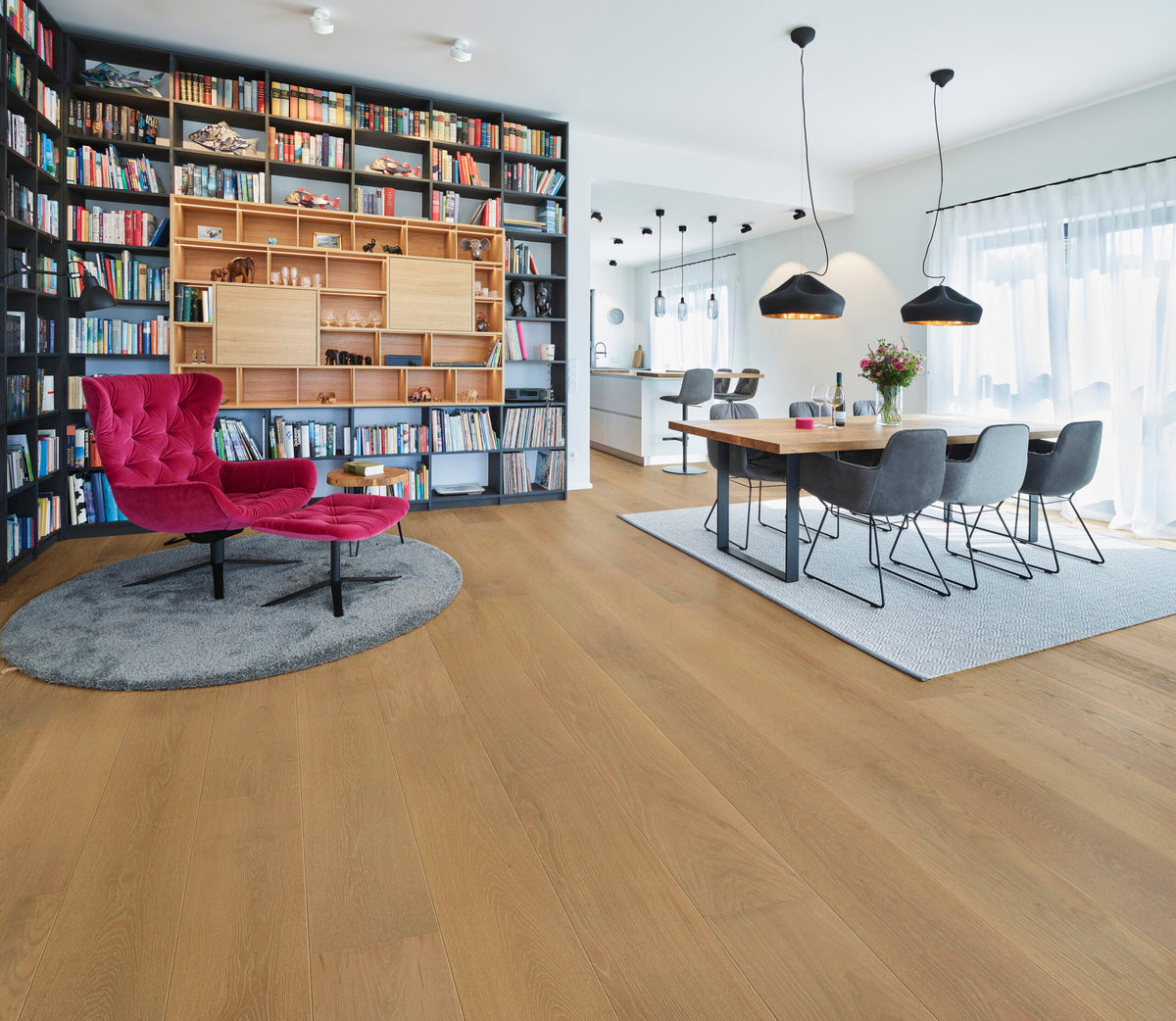 Ribadao Fra-Grance Amoura engineered hardwood flooring room scene