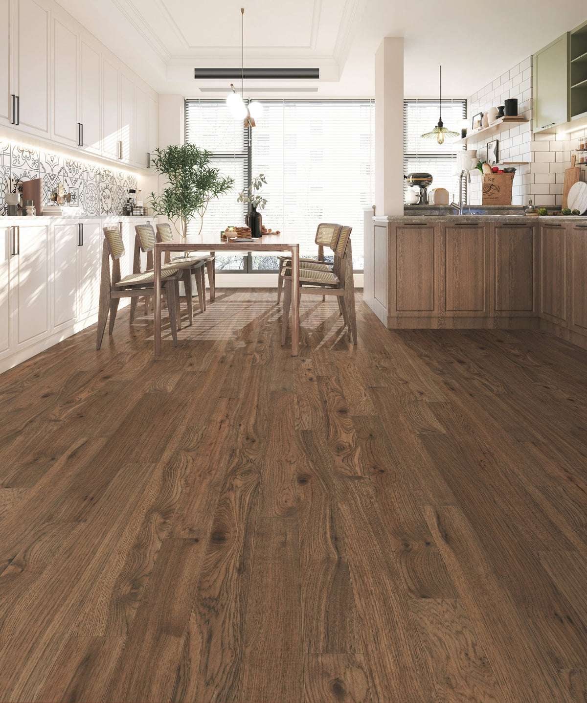 Ribadao Fra-Grance Bloom engineered hardwood flooring room scene