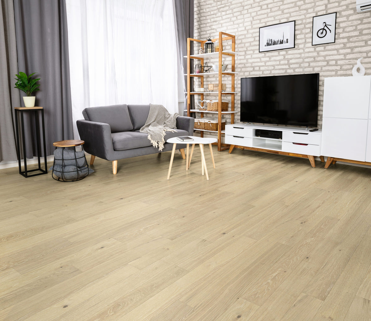 Ribadao Fra-Grance Noir engineered hardwood flooring room scene
