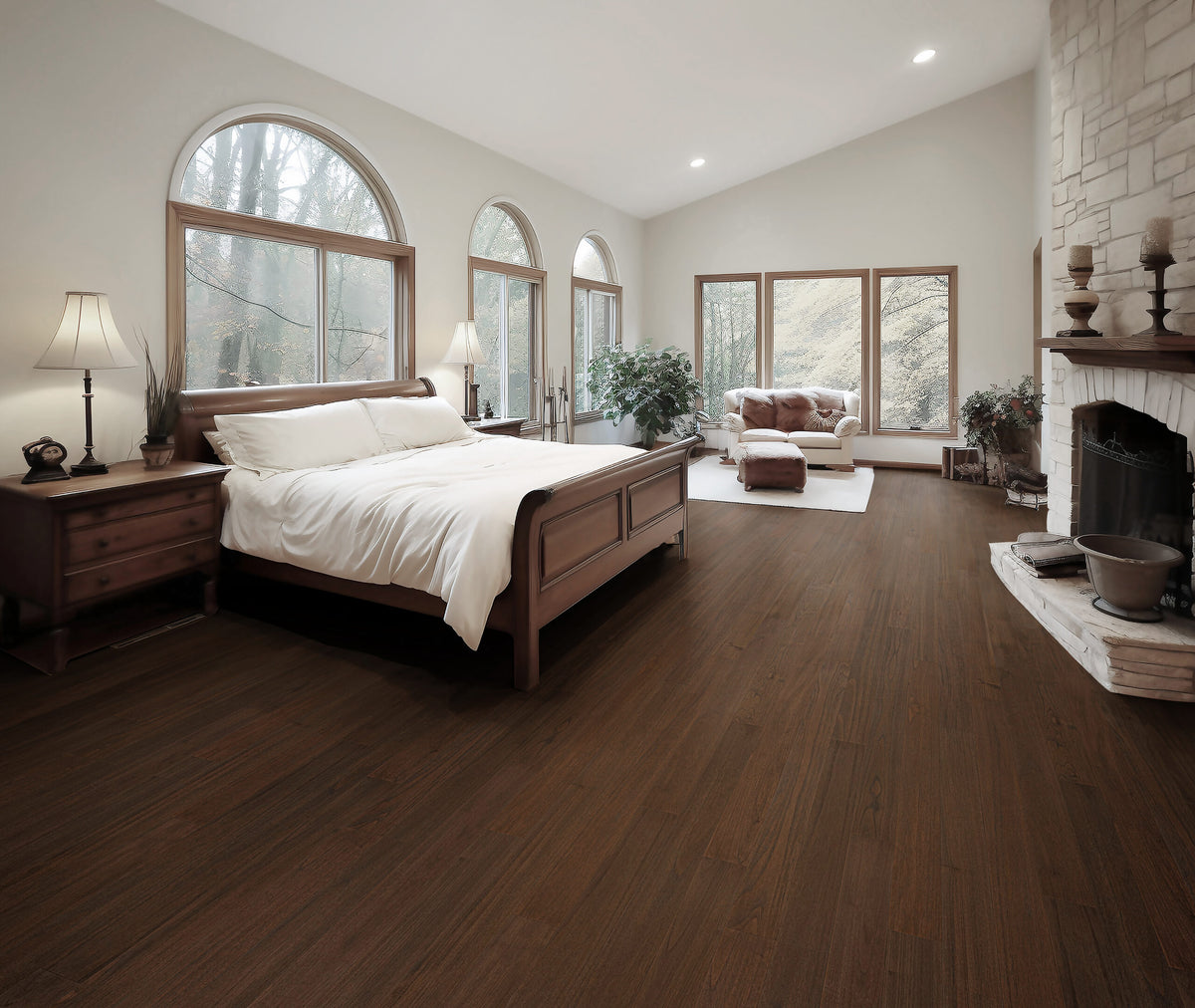 Ribadao Fra-Grance Saffron engineered hardwood flooring room scene